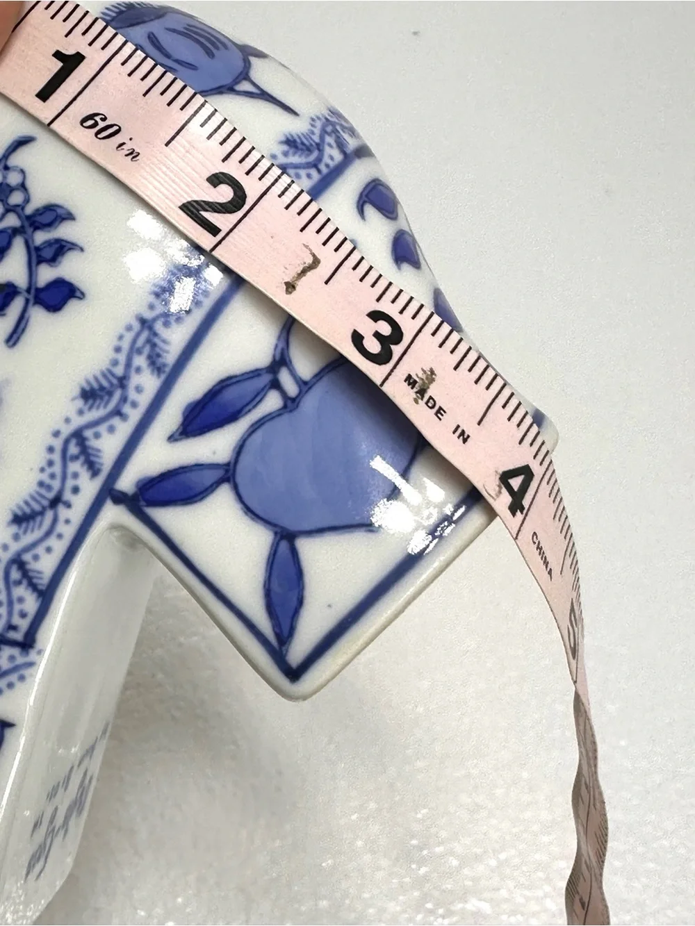 Formalities Porcelain Blue Onion Floral Shoe by Baum Bros